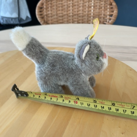 Vintage Steiff grey and white standing cat “Kitty”. - Picture 8 of 9